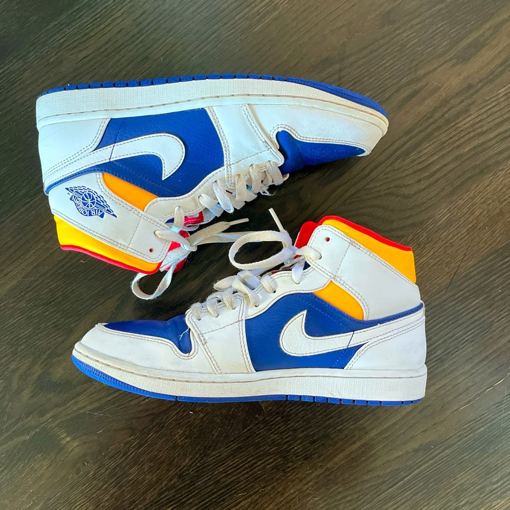 Nike Jordan 1 Laser Orange Royal Blue. Fully authentic and lightly worn :)